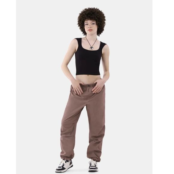 No Boundaries Cotton Parachute Pants, 30" Inseam, Women's Size Small - Picture 3 of 9